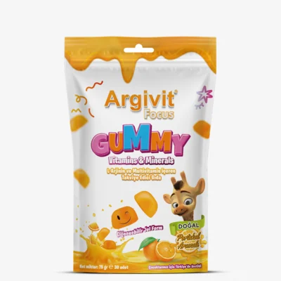 Argivit Focus Gummy - L-Arjinin ve Multivitamin İçeren Çiğnenebilir Form Takviye Edici Gıda
