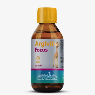 Argivit Focus Sıvı - Fosfatidilserin, L-Arjinin, Multivitamin ve Multimineral İçeren Sıvı Form Takviye Edici Gıda