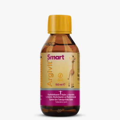 Argivit Smart Sıvı - Fosfotidilserin, Kolin, L-Karnitin, L-Arjinin, Multivitamin ve Multimineral İçeren Sıvı Form Takviye Edici Gıda