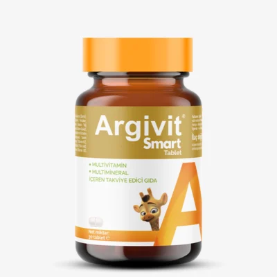 Argivit Smart Tablet - Fosfotidilserin, Kolin, L-Arginin, Multivitamin ve Multimineral İçeren Tablet Form Takviye Edici Gıda